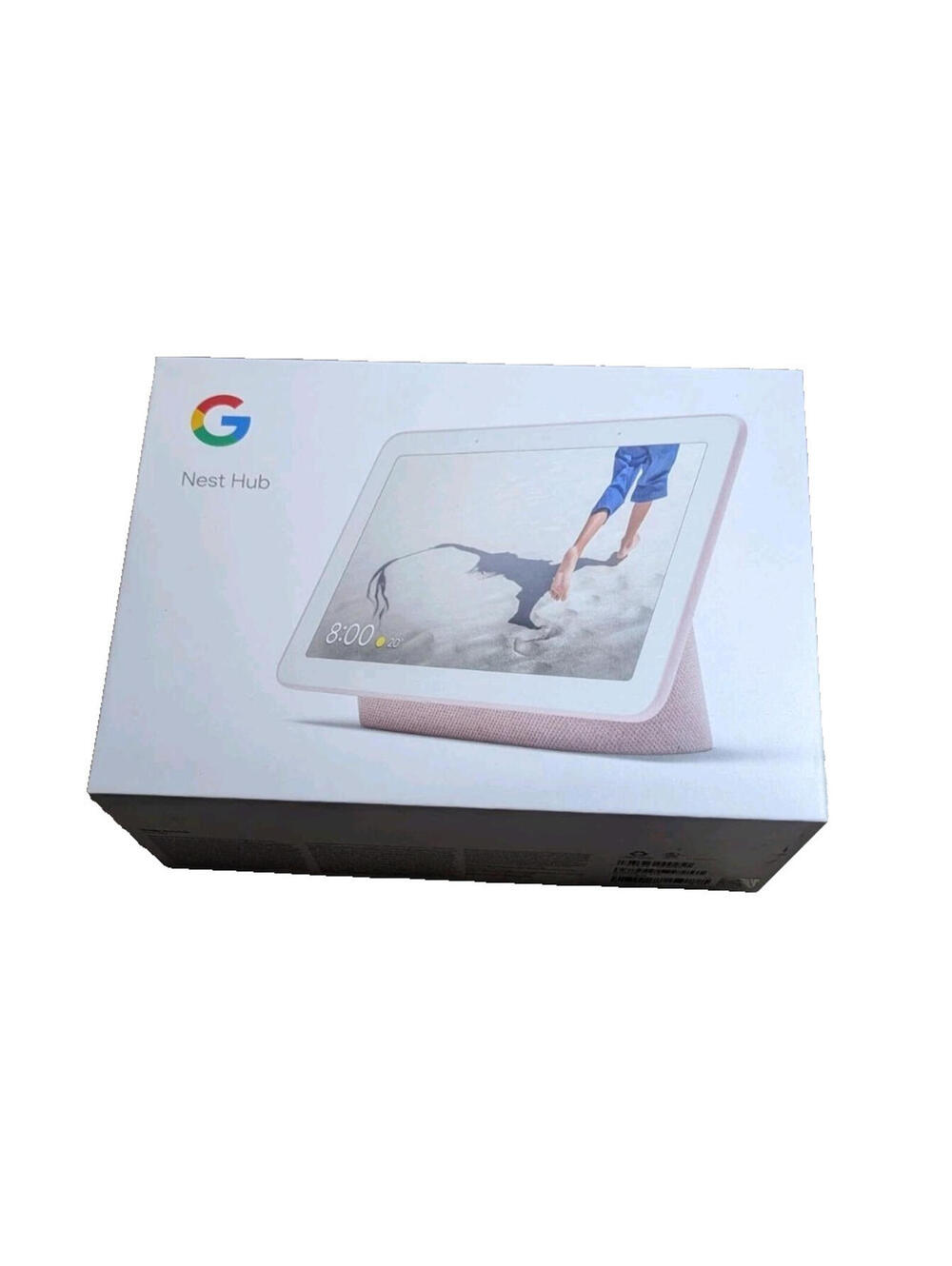 EMPTY BOX ONLY Google Nest Hub Display (2nd Gen) Google Assistant, Pink